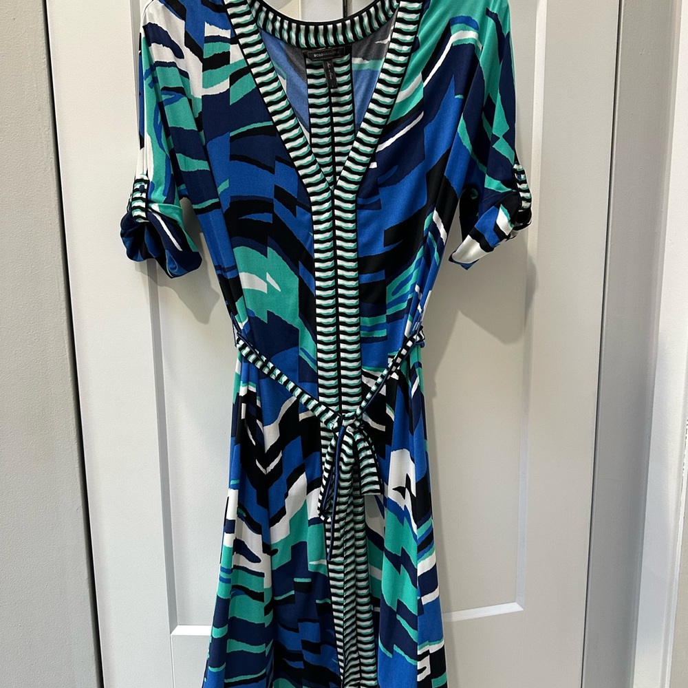 BCBG Turquoise /Black Dress.